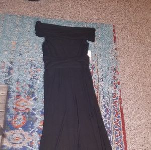Eliza J black jersey jumpsuit sz 14